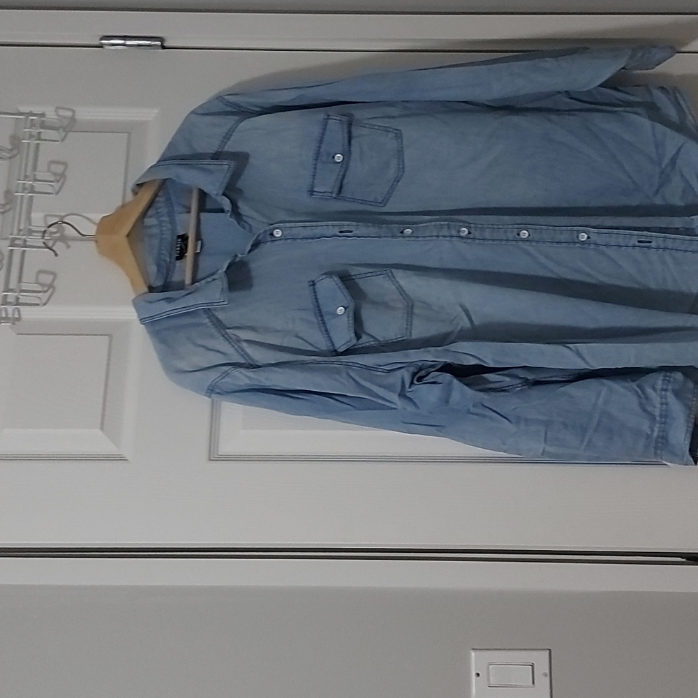 Torrid chambray button down shirt